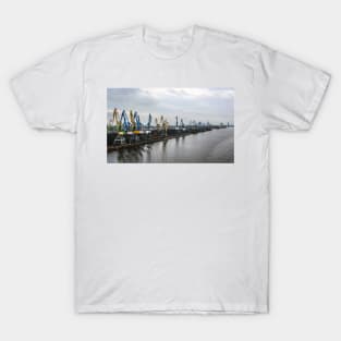 Port cranes for coal loading T-Shirt